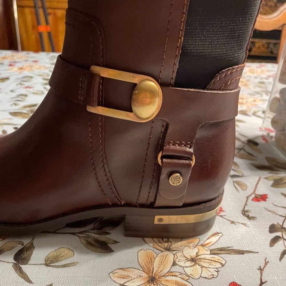 Vince Camuto Pearley 2 Brown/Black Tall Boot Womens - Size 9 Wide Calf New!!!!